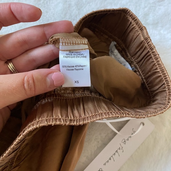 ✅NWT Young fabulous and broke Satin joggers - Picture 6 of 6